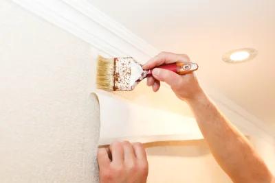 Pose de papier peint à Thizy — revêtements muraux et toiles de verre